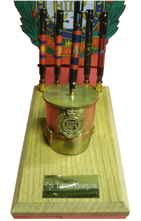 Royal Engineers Brass no1 cap with multiple pens